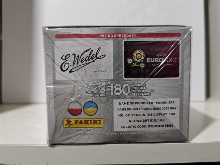 Panini - Euro 2012 - Ultra rare E. Wedel edition - 180 packs edition Box