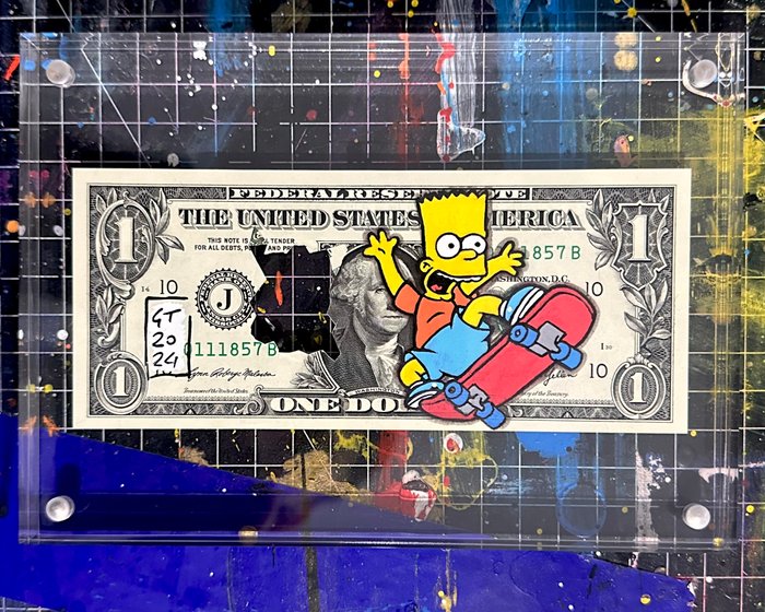 Tiziano Gagliardo - Bart Simpsons - Through the dollar