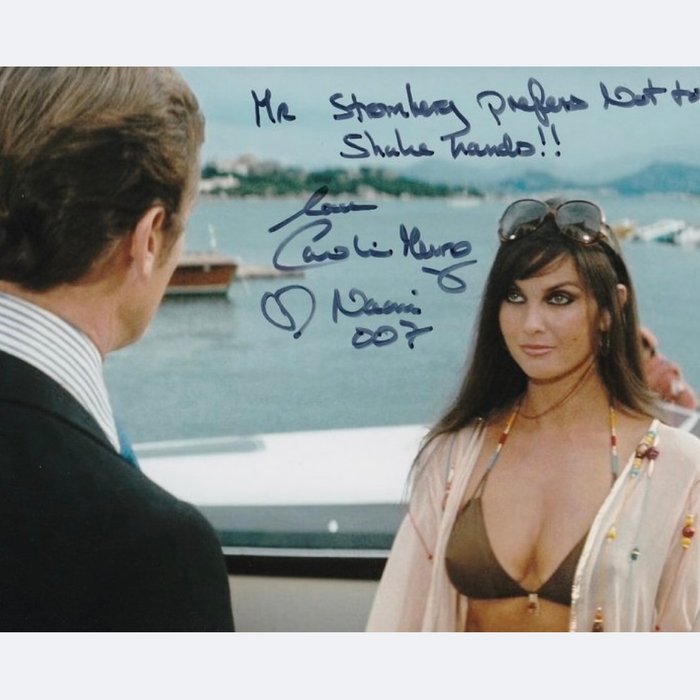 James Bond 007: The Spy Who Loved Me - Signed by Caroline Munro (Naomi) - WITH VERY RARE QUOTE