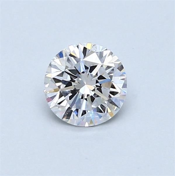 1 pcs Diamant  (Natur)  - 0.50 ct - Rund - D (farveløs) - VVS2 - International Gemological Institute (IGI)