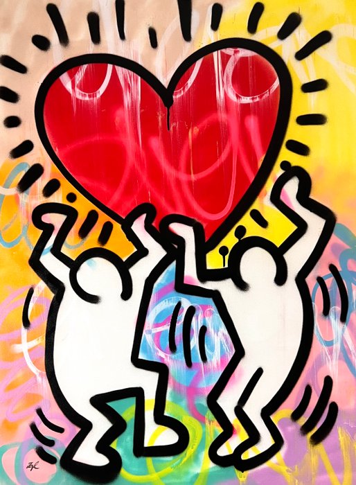 Gunnar Zyl (1988) - Heart / Keith Haring  Zyl