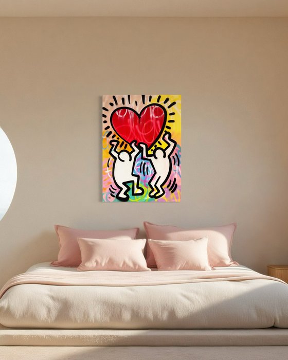 Gunnar Zyl (1988) - Heart / Keith Haring  Zyl