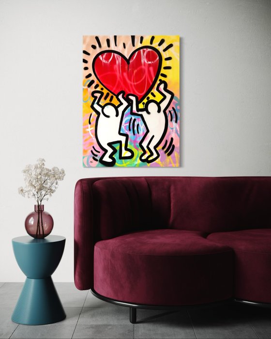 Gunnar Zyl (1988) - Heart / Keith Haring  Zyl