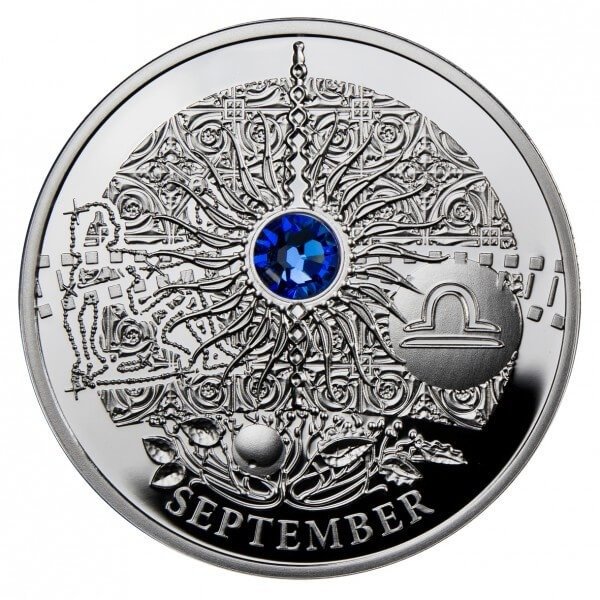 Niue. 1 Dollar 2013 Magic Stones of Happiness - September / October / November, Proof  (Ingen mindstepris)