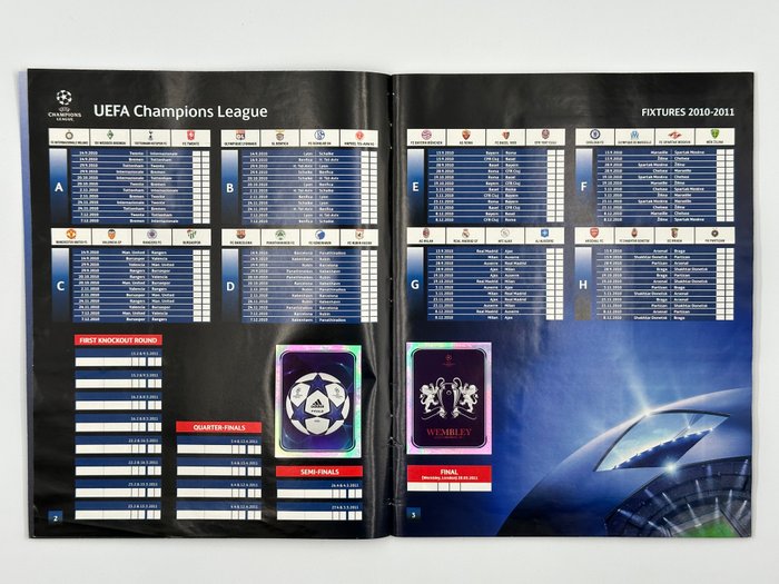 Panini - Champions League 2010/11 - Messi/Ronaldo/Zlatan/Modric - Complete Album