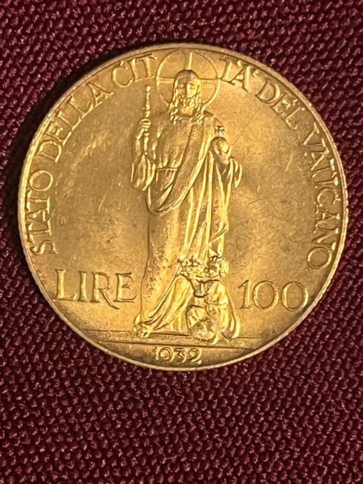 Vatikanstaten. Pio XI (1929-1939). 100 Lire 1932