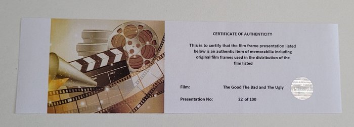 The Good, the Bad and the Ugly - Framed Film Cell Display with COA