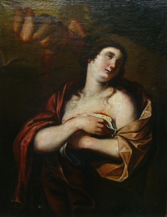 Andrea Vaccaro (1604-1670), Follower of - Heilige Agathe von Catania und Engel