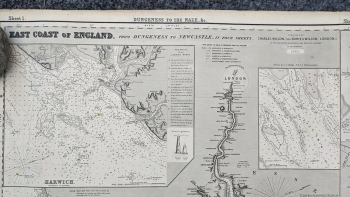 Europa - East Cost of England: fra Dungeness til Newcastle; Charles Wilson - The East cost of England - 1881-1900