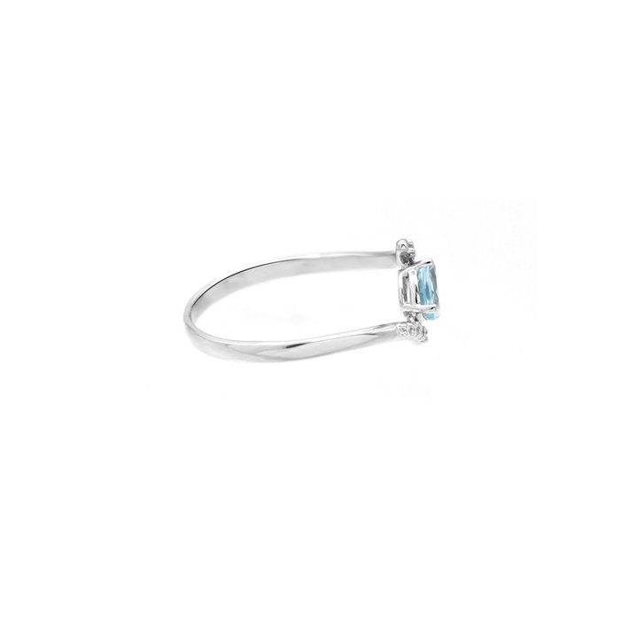 Ingen mindstepris - Ring - 18 kraat Hvidguld Diamant (Natur)