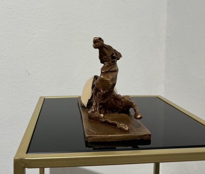 Nag Arnoldi (1928-2017) - Skulptur Cavallo - 12 cm - Bronze - 2012