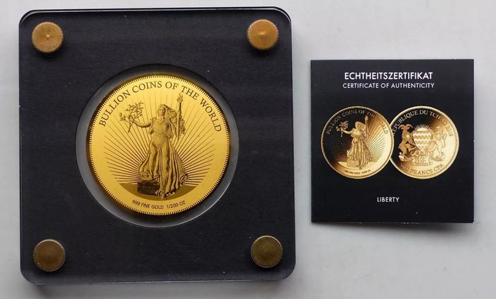 Tchad 3000 Francs 2019 Liberty 1/500 Oz (999)  (Ingen mindstepris)