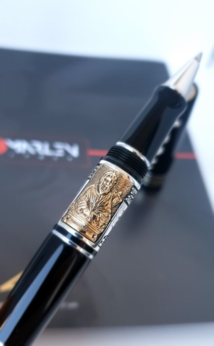 Marlen - Ippocrate (dedicata al mondo della medicina) - Special edition in Resina Nera e Argento - Rollerpen