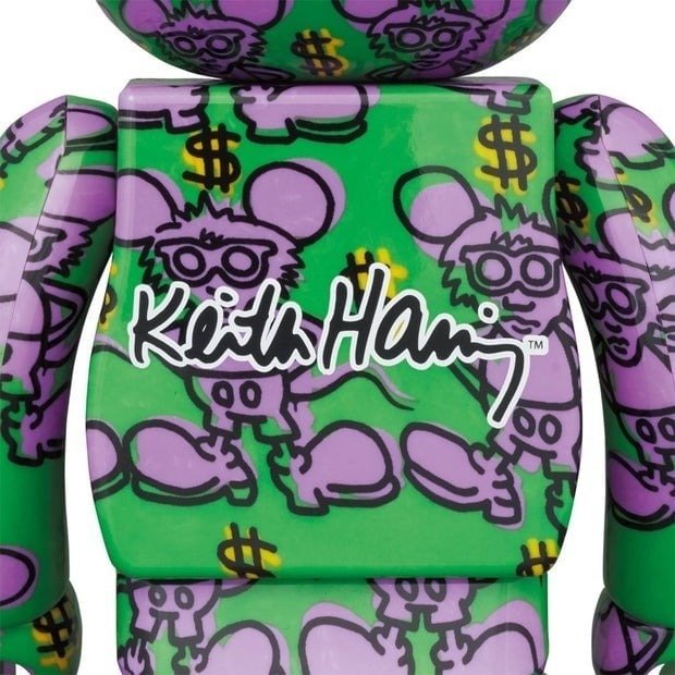 Medicom Toy Be@rbrick - 400%  100% Bearbrick set - Keith Haring v11