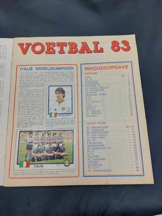 Panini - Voetbal 83 - Van Basten rookie edition - Complete Album