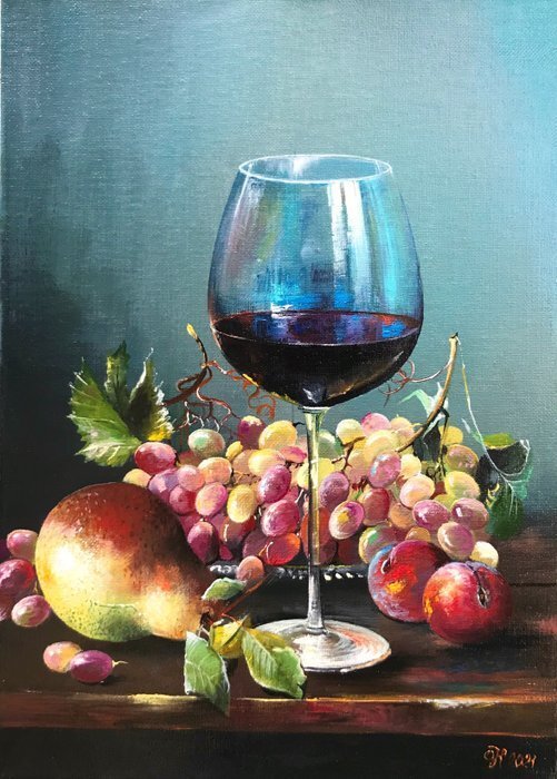 Alexander Nakonechnyi (XX-XXI) - Wine and Fruits