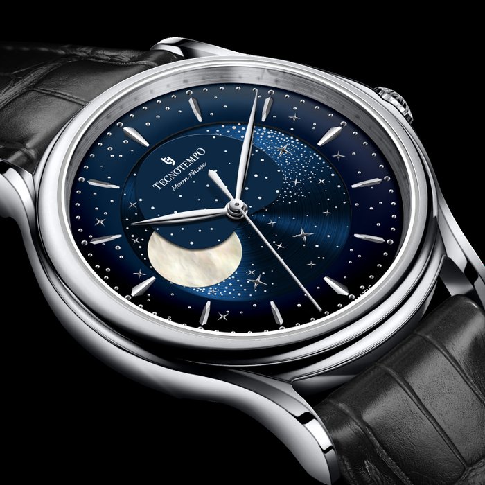 Tecnotempo - "Moon Phase" Special Edition - - TT.50MP.BL (blue dial) - Mænd - 2011-nu