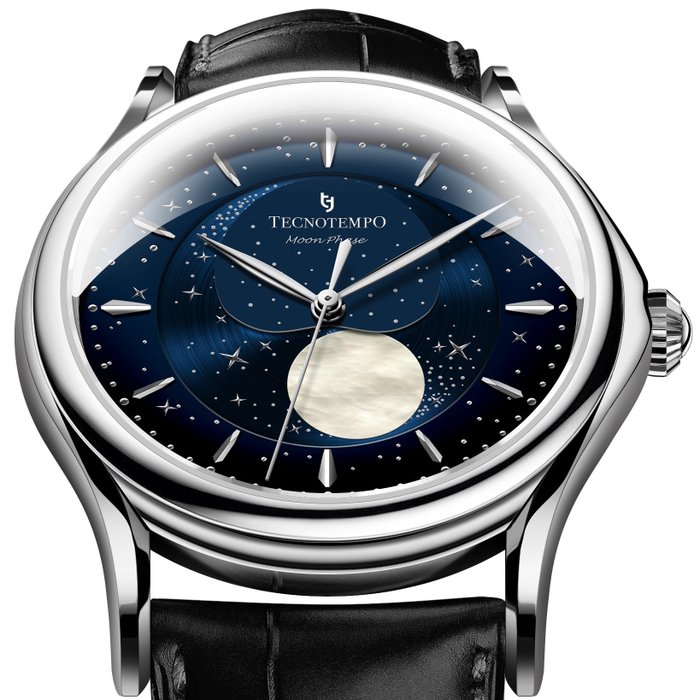 Tecnotempo - "Moon Phase" Special Edition - - TT.50MP.BL (blue dial) - Mænd - 2011-nu