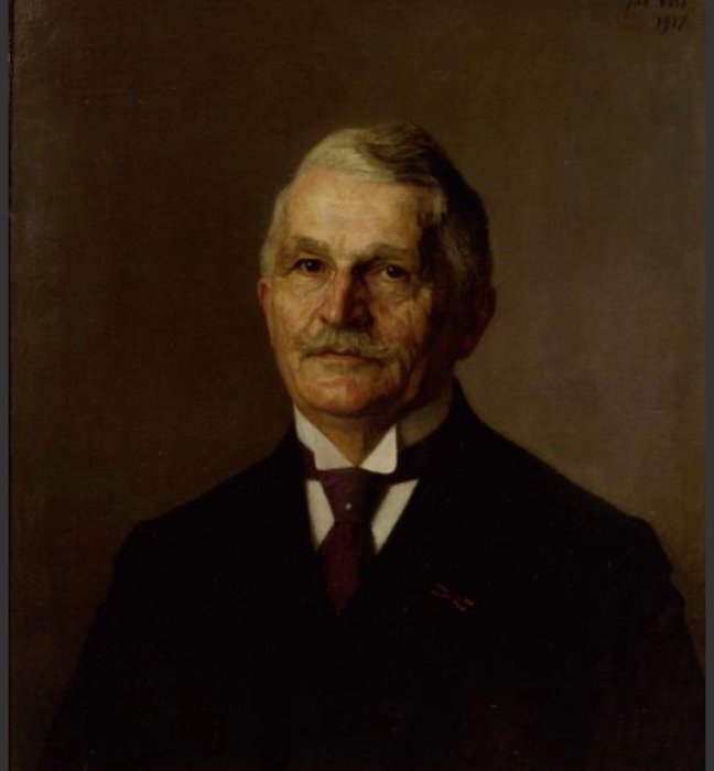 Jan Veth (1864-1925) - Portret Dhr. Keller, directeur der Amsterdamsche Bank (1917)