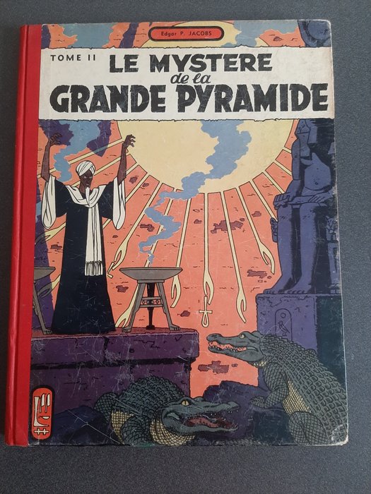 Blake  Mortimer T4 - Le Mystère de la Grande Pyramide 2 - C - 1 Album - Første udgave - 1955