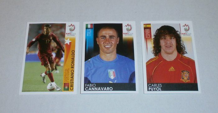 Panini - Nestlé - EC Euro 2008 - 24 unnumbered stickers - Complete Set