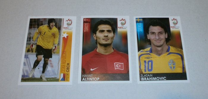 Panini - Nestlé - EC Euro 2008 - 24 unnumbered stickers - Complete Set