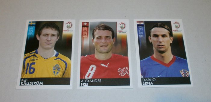 Panini - Nestlé - EC Euro 2008 - 24 unnumbered stickers - Complete Set