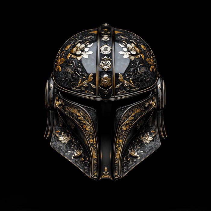 Artxlife - The Mandalorian BlackGold Decorative Mask [XXL]