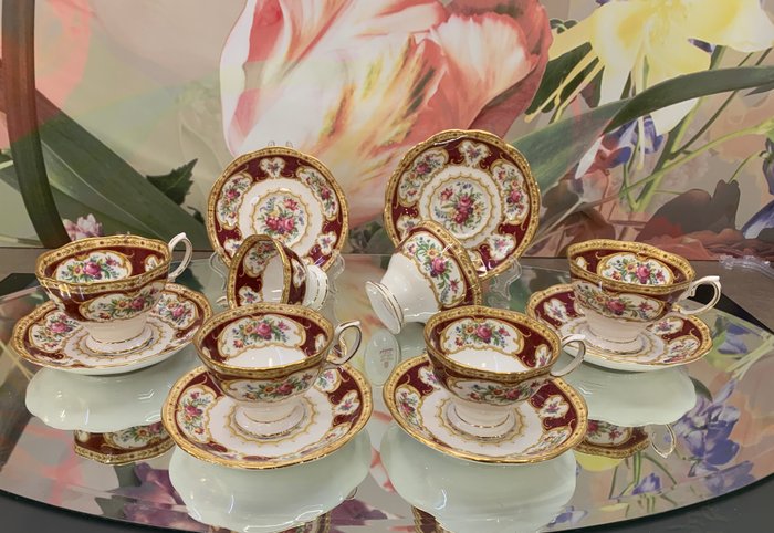 Royal Albert - Kaffesæt (12) - Lady Hamilton - Porcelæn