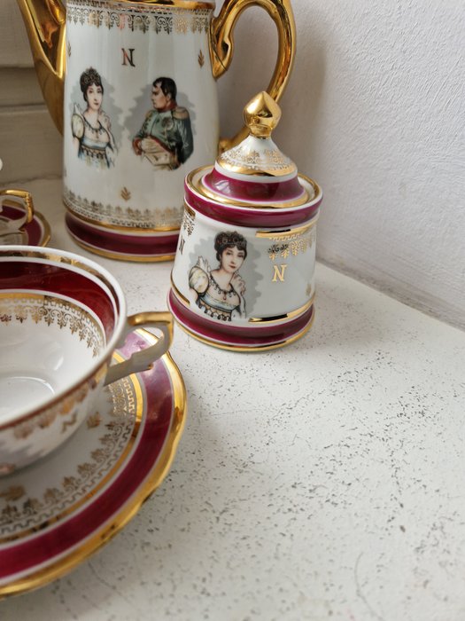 Porcelaine de luxe FD - Kaffesæt til 8 (22) - Porcelæn