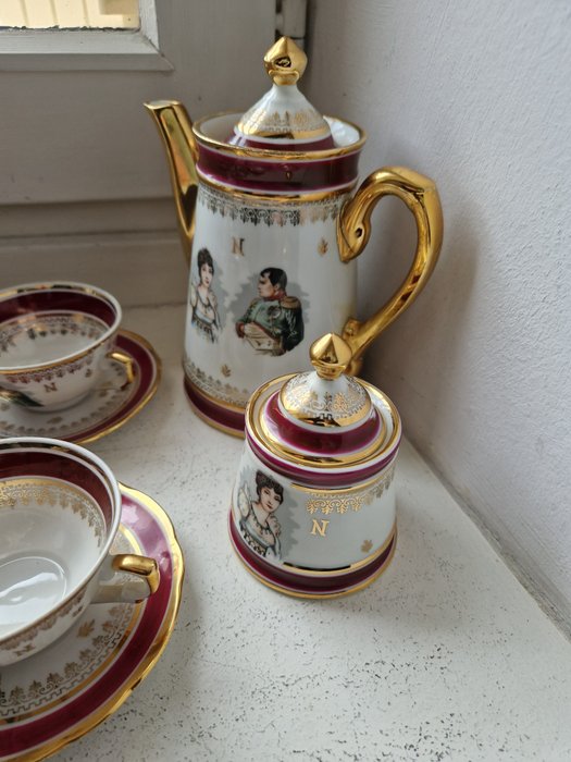 Porcelaine de luxe FD - Kaffesæt til 8 (22) - Porcelæn