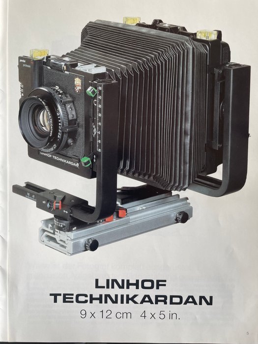 Linhof Technikardan 9x12cm [4x5"] + planar 135mm + Super Angulon 75mm Analogt kamera