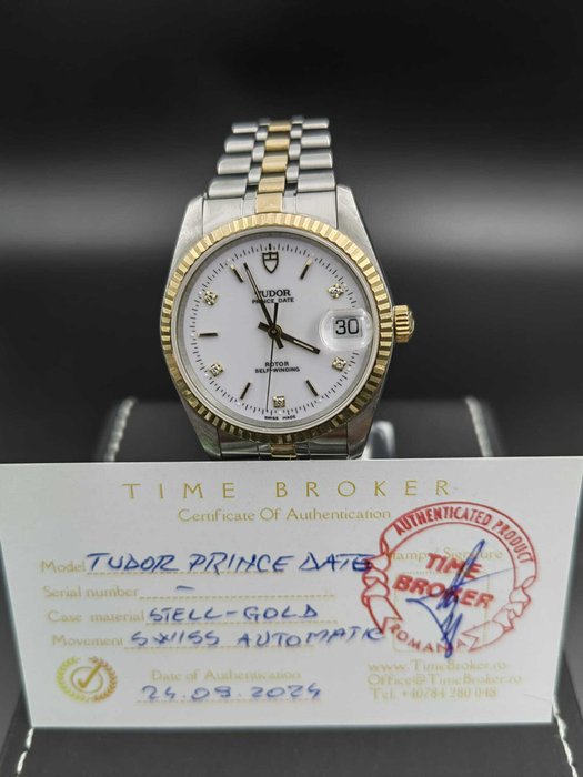 Tudor - Prince Date Diamond - LO 601 - LO 601 - Mænd - 2000-2010