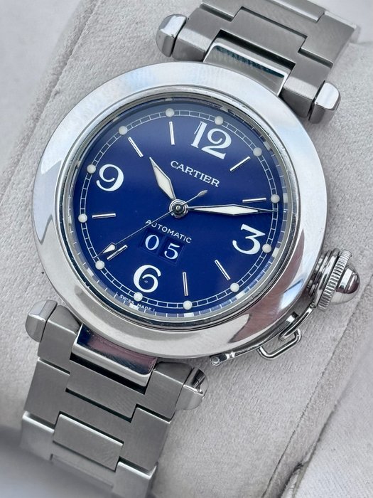 Cartier - Pasha C Big Date Automatic Blue - - 2475 - Unisex - 2010-2020