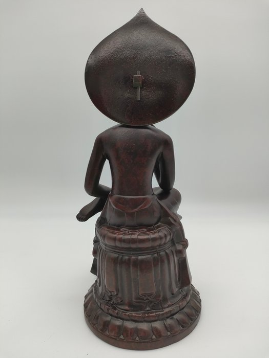 Miroku Bosatsu Statue in Koryu-ji Style, Wood-carving Look, Late Showa Period - Statue Træ - Japan