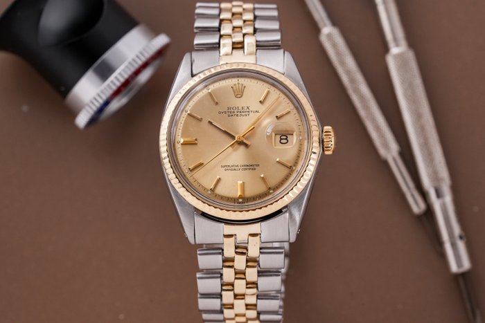 Rolex - Datejust 36 Gold Bezel - 1601 - Mænd - 1970-1979