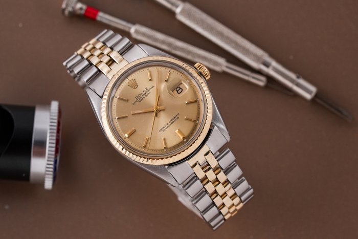 Rolex - Datejust 36 Gold Bezel - 1601 - Mænd - 1970-1979