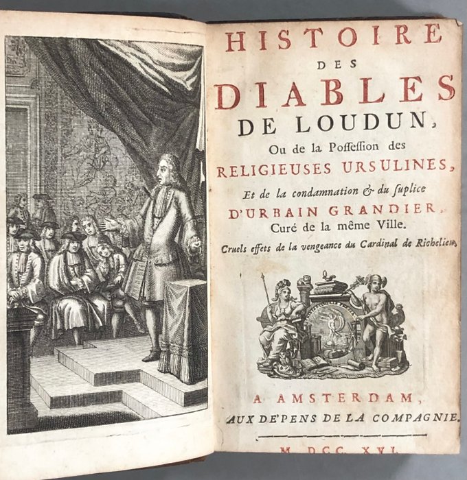 Nicolas Aubin - Histoire des diables de Loudun ou De la procession des religieuses ursulines - 1716