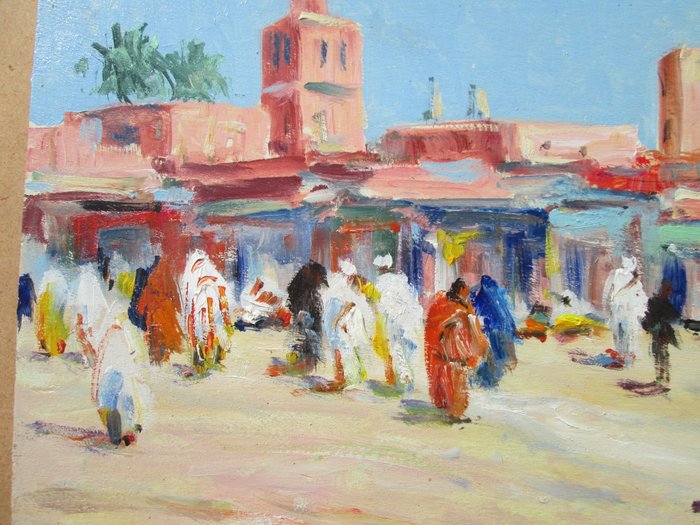 Retaux Bruno (1947) - Place à Marrakech, Maroc