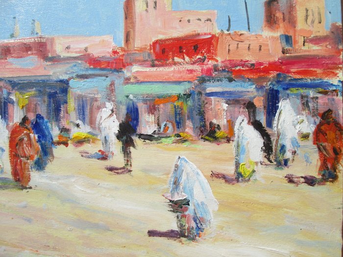 Retaux Bruno (1947) - Place à Marrakech, Maroc