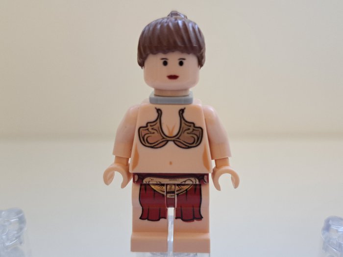 Lego - Star Wars - sw0071, sw0085 - Star Wars minifiguur Jabba de Hutt en Princes Leia Slave - 2000-2010