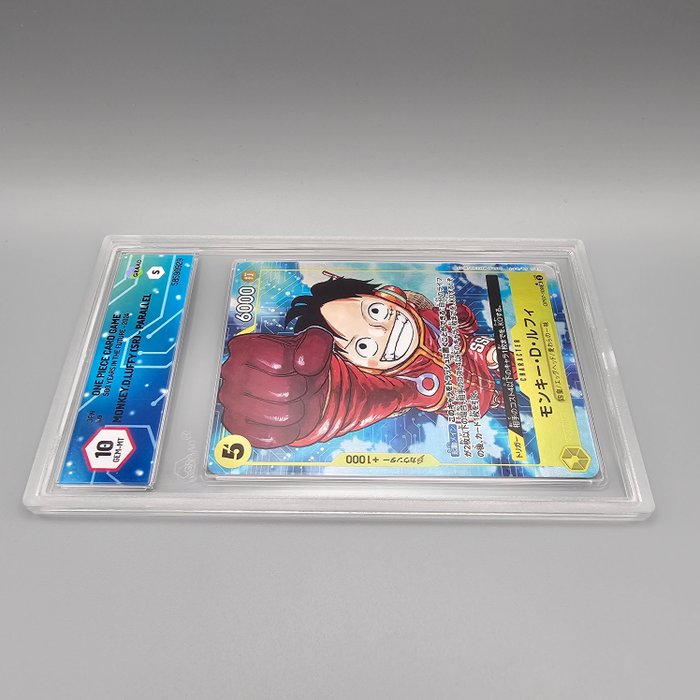 MONKEY.D.LUFFY (SR) PARALLEL Graded card - Graad 10