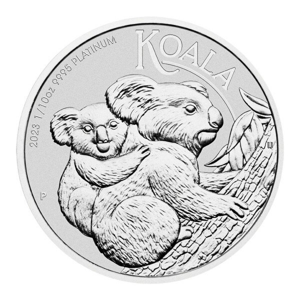 Australien. 2023 1/10 oz $15 AUD Platinum Koala Coin BU (In Capsule)