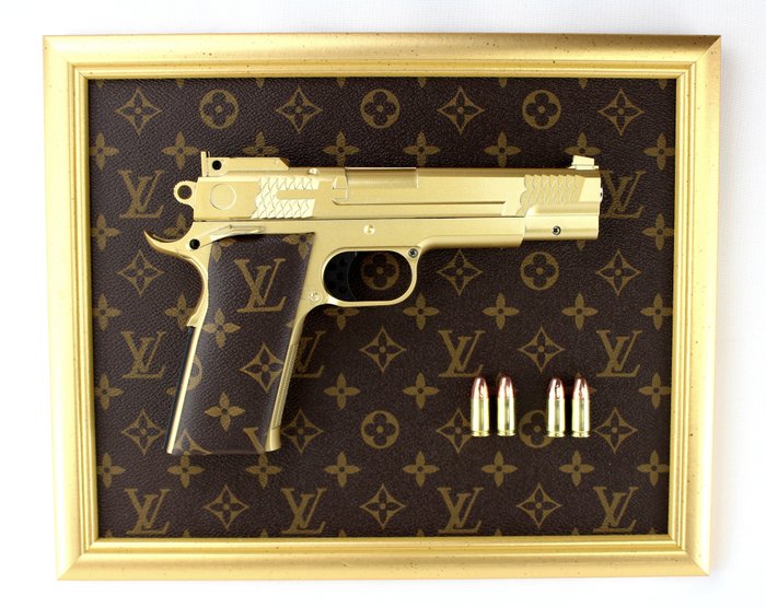 NOOLET - Cadre "LV GOLDEN GUN" 2024 Signé NOOLET NO RESERVE