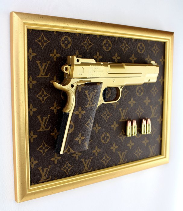 NOOLET - Cadre "LV GOLDEN GUN" 2024 Signé NOOLET NO RESERVE