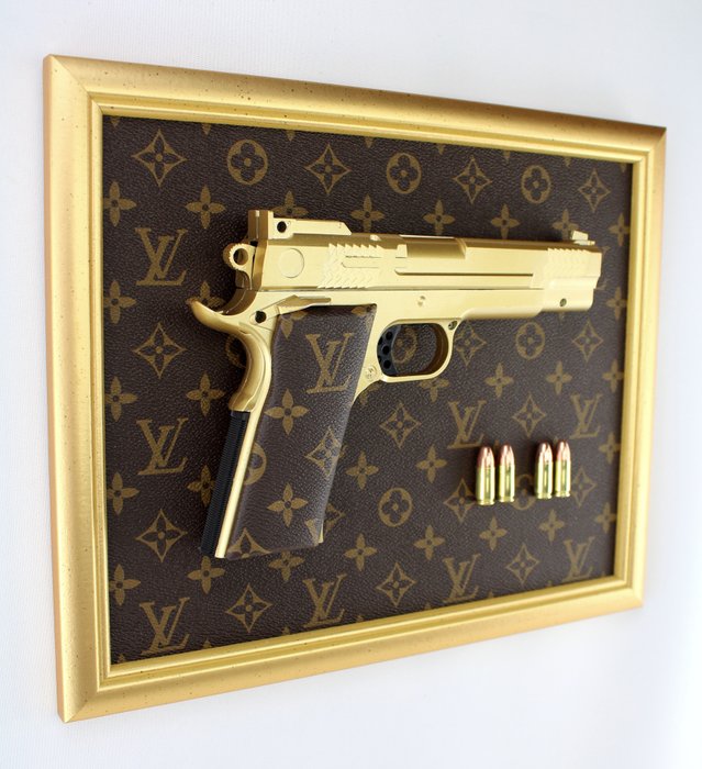 NOOLET - Cadre "LV GOLDEN GUN" 2024 Signé NOOLET NO RESERVE