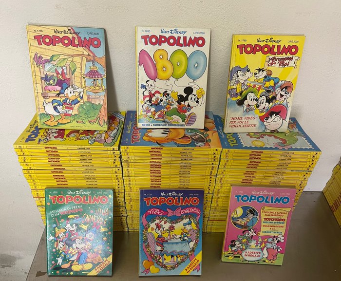 Topolino 1701/1800 - Sequenza completa - 100 Comic - Første udgave - 1988/1990