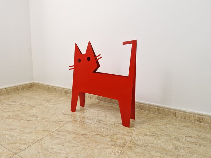 José Soler Art - The Cat KH. Red - No Reserve