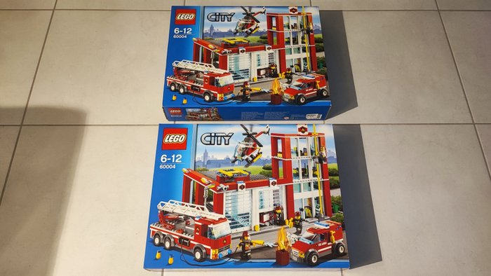 Lego - City - 60004 - Fire Station x 2 (Useful for Mocs) - Italien