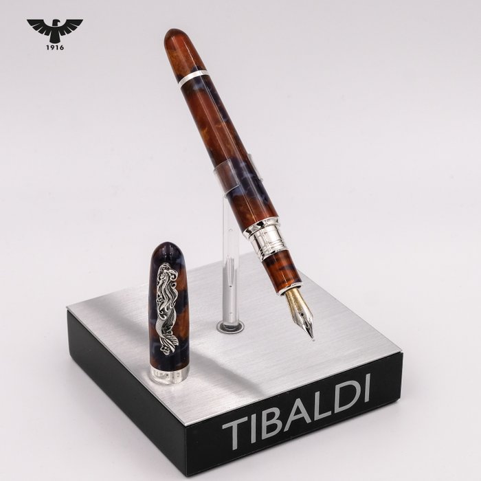 Tibaldi - Mermaid - 18K Gold Nib (Limited Edition/150) Montegrappa Pen Pouch GIFT! - Fyldepen